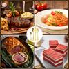 Vajilla de acero inoxidable 1010 de Amazon transfronterizo, juego de 24 piezas con cuchillo, tenedor y cuchara para carne estilo occidental, juego de regalo de cuatro piezas en caja dorada.