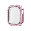 Fábrica Adequada para Apple Watchs9 Capa Protetora Apple 789 Diamante de Duas Fileiras Película de PC Temperado Capa de Relógio Integrada