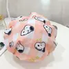 Touca de banho fofa de dupla camada kulomi touca de lavagem à prova d'água touca de banho para adulto touca de banho cozinha anti-fumaça óleo chapéu de cuidado