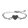 Pulsera de Acero Inoxidable con Forma de Corazón para Pulso Transfronterizo Pulsera de Clip de Papel Europea y Americana Material en Blanco Pulsera de Regalo Navideño Venta al por Mayor