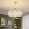 Candelabro de Cristal Vintage Estilo Francés para Sala de Estar, Luz para Vestíbulo Principal, Nuevas Lámparas de Techo de Lujo Alto para Comedor y Dormitorio
