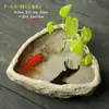 Macetas Cerámicas Creativas Inspiradas en Zen para Plantas Acuáticas, Macetas Hidropónicas Grandes, Recipientes para Lotos, Contenedores de Jardinería para el Hogar para Flores Frescas y Centella Asiática