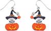 Aretes de serie de Halloween al por mayor del fabricante, aterradores y divertidos, fantasma, murciélago, araña, aretes de calavera