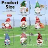 8 Gnomos de Navidad Señales con Estaca para Jardín Decoración Exterior para Césped Decoración de Invierno para Hogar Jardín Camino Acera Estaca