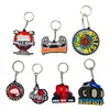 Llavero Personalizado de Goma Suave de PVC Regalo Promocional Personalizado Llavero de Dibujos Animados Llavero con Letra en Inglés