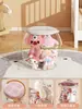 Barril de Almacenamiento para Muñecas Muñeco de Peluche Tela Sala de Estar Juguetes para Niños Caja Organizadora de Muñecas Grandes Taburete de Almacenamiento Transparente
