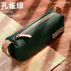 Estojo Criativo Tridimensional Estilo Japonês, Quadrado, Abre dos Dois Lados, com Alça, Bolsa de Papelaria de Grande Capacidade para Estudantes