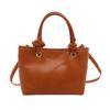 Bolsa de mão simples da moda 2024 inverno nova bolsa de balde texturizada retrô na moda cor sólida bolsa de ombro para deslocamento