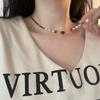Colgante redondo de la marca Fortune, elegante, ligero, de lujo, de nicho, de acero de titanio, para mujer, sin caídas, diseño que combina con todo, nueva joyería.