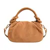 Bolsa Plissada Estilo Coreano Bolsa Dumpling Plissada para Mulheres 2025 Nova Bolsa de Ombro Casual para o Dia a Dia Bolsa Transversal Retrô