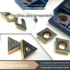 Ferramenta de Torneamento CNC Bicolor Endurecida Atacado de Fábrica Inserto de Torneamento de Carboneto Revestido