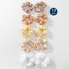Nuevo Estilo Transfronterizo Retro Simple Color Sólido Set de Gomas para el Pelo Tela Cintas para el Cabello Bandas Elásticas Retro Simples Venta al por Mayor