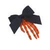 Productos Transfronterizos Son Exclusivamente para Nuevos Accesorios para el Cabello de Halloween, Pinzas para el Cabello con Forma de Mano de Calavera y Lazo, Pinzas Divertidas para el Cabello de Halloween