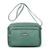 Bolsa de ombro pequena bolsa de mensageiro feminina multicamadas bolsa pequena casual feminina novo pano de nylon impermeável moda mãe bolsa de ombro do telefone móvel