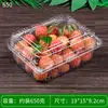 Fábrica de Caixas Descartáveis para Frutas Atacado Supermercado Caixa de Embalagem para Melancia Material PET Transparente Caixa para Fatiar Frutas Morango Amora