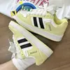 Nuevas Zapatillas Blancas Rayadas de Dopamina Estilo Coreano de Moda Verano 2026 para Estudiantes Calzado de Mujer