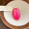 Pendientes Geométricos Rojos Ancola de Gama Alta Retro Francés 2026 Nuevo Estilo Popular Pendientes de Botón de Lujo Ligero de Nicho para Mujer