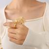 Joyería al por mayor de oro de 18 quilates con diamantes de estrella populares transfronterizos de Europa y Estados Unidos.