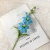 Pieza de Decoración para el Hogar de Orquídea Marciana Tejida Puramente a Mano, Flor Artificial Crochetada, Regalo de Cumpleaños Tejido con Hilo, Flor de Recuerdo