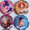 Insignia de Anime con Doble Efecto Flash 58mm, Director de Funeraria y Perfumista Flash Fino Láser Merchandising, Insignias para Parejas