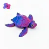 Tortuga Marina Impresa en 3D Transfronteriza, Tortuga Pequeña con Articulaciones Móviles, Modelo de Juguete Creativo, Figura Móvil