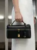 Nuevo Modelo 2025 Lp23 Bolsa Lonchera de Cuero Retro Gran Capacidad Casual Versátil Bolso de Hombro Cruzado Bolso Cuadrado Pequeño de Moda