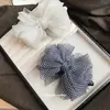 Pinza para el Cabello con Lazo de Malla Estilo Coreano para Mujer, Pinza de Garra para Moño en la Parte Posterior de la Cabeza, Pasador para Cola de Caballo Baja, Accesorio para el Cabello de Alta Gama, Versátil