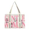 2024 Nuevo Verano Bolso Tote de Lona Combinable para Viaje de Mujer de Gran Capacidad Bolso de Hombro Casual Bolso Escolar para Estudiantes Universitarios