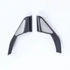 Adecuado para Honda 22 Civic 11ª generación anillo de audio de triángulo delantero decoración marco de altavoz de pilar A de triángulo delantero fibra de carbono plata L
