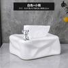 Caja de pañuelos de cerámica ins para sala de estar, baño de estilo crema avanzado, estilo lujoso y de alta calidad, decoración sin perforaciones estilo glaciar.