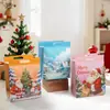 Bolsas Tote com Tema de Atmosfera Natalina, Sacos Personalizados para Embalagem de Sobremesas, Bolsas Tote para Presente de Lanches Festivos, Podem ser Impressas com Logo