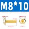 Tornillos de Cabeza Semiredonda Hexagonal de Latón Din7380 Tornillos de Cabeza Redonda tipo Copa Champiñón de Cobre M3M4M5M6M8M10