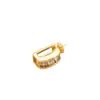 Cobre Plateado con Oro de 18K que Conserva el Color Cierre Universal Colgante Redondo con Forma de Gota de Agua Herradura Holder de Cuentas para Joyería DIY Accesorios Cierre de Cadena