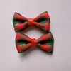 Estoque do Fabricante Xadrez Mini Escocês Gravata Borboleta Ultra-Pequena Roupa de Boneca Gravata Borboleta Pequena Acessório DIY Pequeno Estilo Chanel
