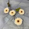 Flor Artificial Peonía de 4 cabezas multicapa decoración de lugar para salón de bodas arreglo floral exhibición para el hogar flor falsa hecha a mano al por mayor