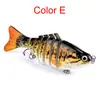 Cebo Luya de 10 cm multi-sección pez plástico cebo duro 15.5g siete secciones Luya cebo de imitación segmento tiro largo cebo falso cebo de pesca