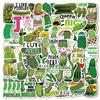 50 piezas transfronterizas Pepinillos encurtidos pepino pegatinas equipaje laptop cuaderno taza térmica pegatinas decorativas