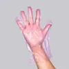Venta Directa de Fábrica Guantes Desechables de HDPE para Hornear Comida para Llevar Pollo Frito y Cangrejos Guantes Transparentes Desechables de Grado Alimenticio