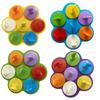 Molde de silicona para cubitos de hielo con forma de 7 relojes, redondo, para hacer hielo, disponible al por mayor.