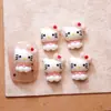 Férias Havaianas Hello Kitty Desenho Animado Acessórios para Unhas Fofos Acessórios Estereoscópicos para Unhas Gato Kt Novo Estilo