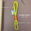 Cordón Corto para Llave de Coche con Bloques de Color Transfronterizo, Correa para Teléfono, Llavero Desmontable Anti-Pérdida para Muñeca, Botella de Agua
