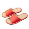 Sandalias y Pantuflas de Piel de Vaca para Hombres y Mujeres, Hogareñas, de Interior, Antideslizantes, de Madera, Suelo de Madera, Suela Suave, Absorbentes de Sudor, de Cuero, Pantuflas para el Hogar, Verano