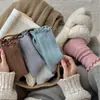 Calcetines de encaje con diseño de hongos para mujer, otoño e invierno, de caña media, color liso, espigas de trigo, combinan con todo, otoño e invierno, engrosados, cálidos, con rizo, calcetines para mujer, primavera y otoño