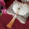 Yixiangfei hebilla de seguridad de tres colgantes borla 12 cm borla cheongsam vestido cara de caballo colgante de jade decoración colgante de cintura tapeta de presión paso prohibido
