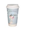 Copos de Papel Descartáveis Personalizáveis para Bebidas Quentes com Tampas, Espessos e Isolados, Design Criativo, Podem Ser Impressos com Logo