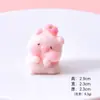 Muñeca de Cerdo Durazno Flocado Linda Adorno Estéreo para Escritorio Accesorios Decorativos para Bolsa Sorpresa DIY Colgante de Felpa