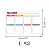 Ct901-Ct928 Pizarra Blanca Magnética Borrable Semanal y Mensual Tablero de Notas Mensajes Pegatina para Refrigerador Calendario Pegatina de PVC
