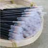 50 Piezas/Paquete en stock Cepillo Delineador de Ojos de Nylon con Tubo Protector Pelo Fino Cabeza Dura Cepillo Delineador de Ojos Belleza de Ojos Cepillo Delineador de Ojos