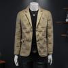Jaqueta de Penas Masculina de Alta Qualidade com Gola de Terno, Inverno, Nova Moda, Slim-fit, Embossada, Quente, Plus Size