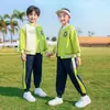 Uniformes de Béisbol, Uniformes de Escuela Primaria, Trajes de Estilo Primavera y Otoño, Trajes Deportivos de Verano de Manga Corta de Cuatro Piezas, Uniformes de Jardín de Infancia